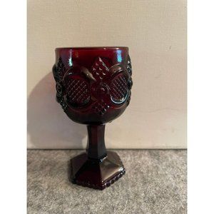 Avon Cape Cod Ruby Red 3oz. Wine or Water Goblet  #938